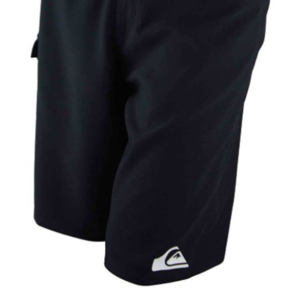 Quiksilver Men's 34WX12L - Black Shorts with Laces - New - Picture 2 of 2